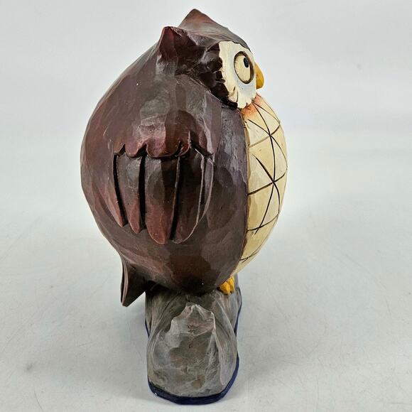 Jim Shore Heartwood Creek Owl Figurine Enesco Wise and Well Rounded - Picture 4 of 6